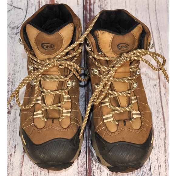 Oboz Bridger Mid Waterproof Nubuck Boot US 6.5 Womens Brown Hiking Boots - Picture 2 of 7